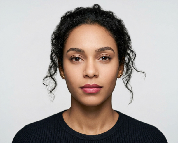 After editing — Model Portrait Skin & Digital Makeup Retouching (Fashion Model Retouching)