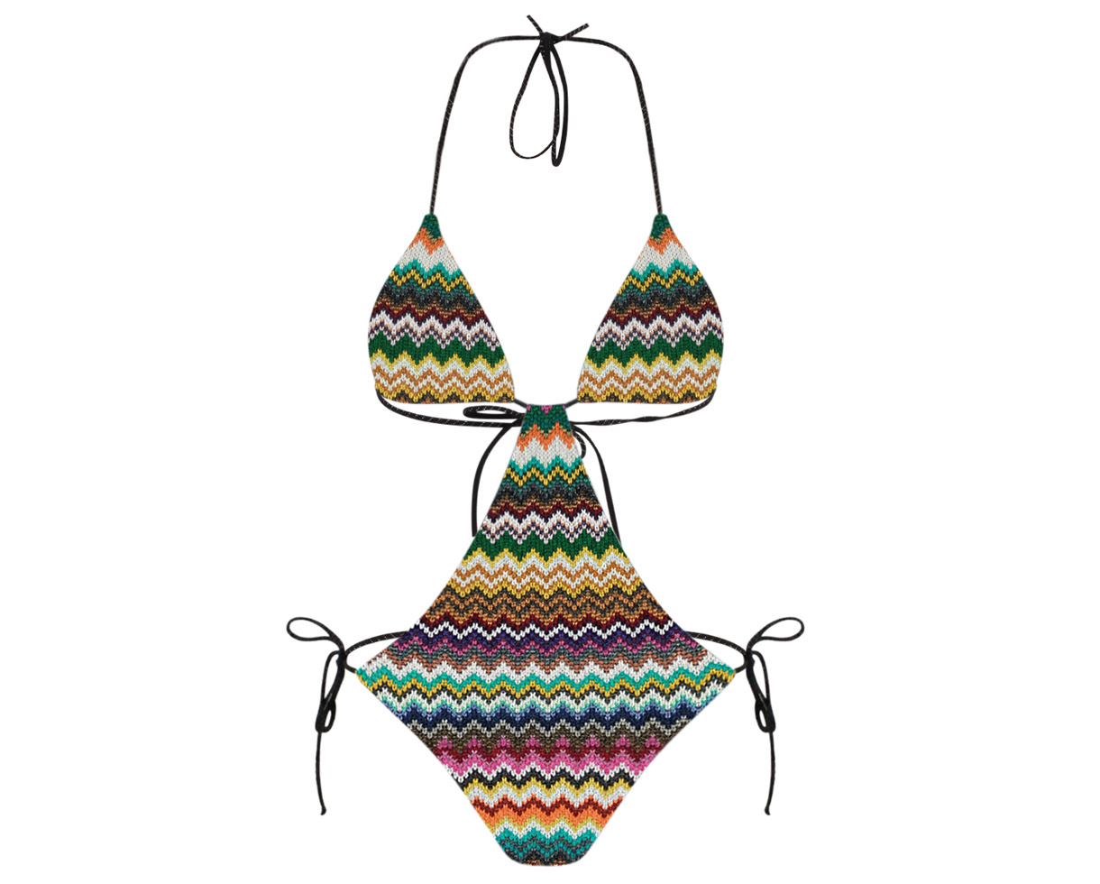 After editing — Patterned Swimwear Ghost Mannequin (Ghost Mannequin Effect)
