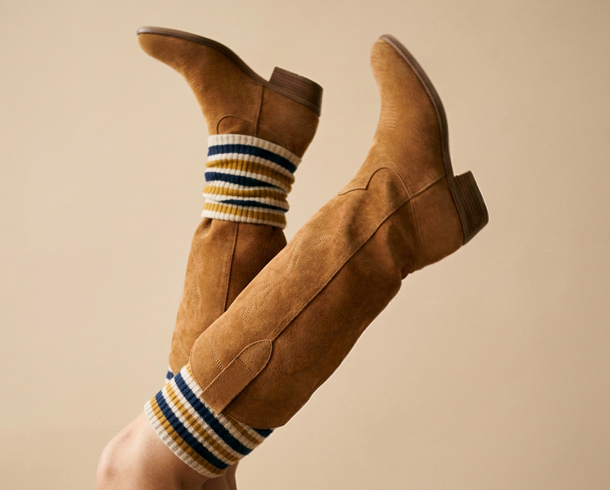 Shoe Photo Retouching – After example: On-Model Boot Lifestyle Retouching
