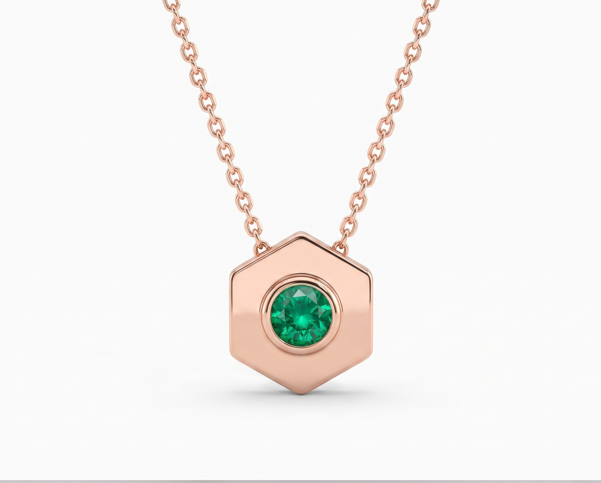 Jewelry Photo Editing – After example: Floral Pendant Necklace Retouching