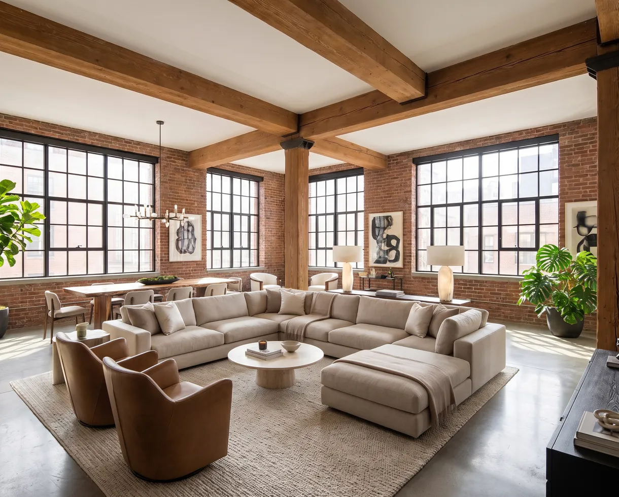 After: Luxury Loft & Full Scene Staging