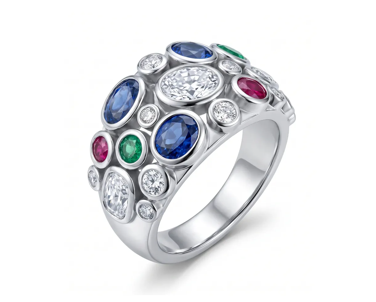 After: Multi-Stone & Bezel Ring Retouching