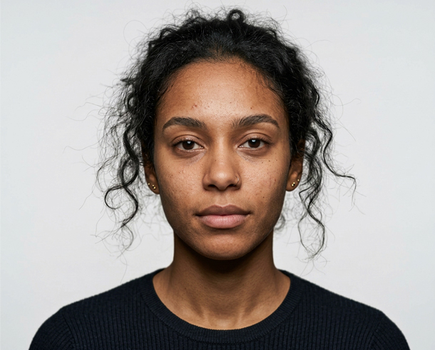 Before editing — Model Portrait Skin & Digital Makeup Retouching (Fashion Model Retouching)