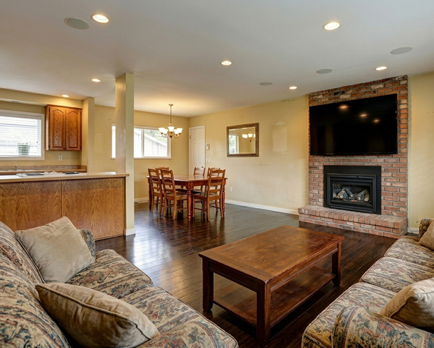 Interior Product Editing – before example: Open Plan Multi-Room Retouching