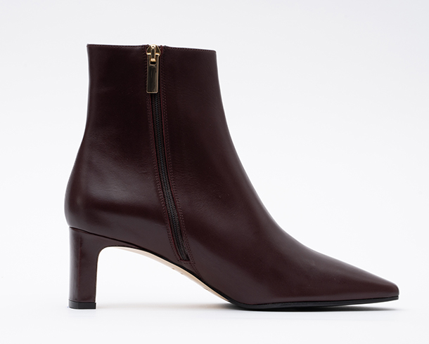 Before Leather Ankle Boot Retouching