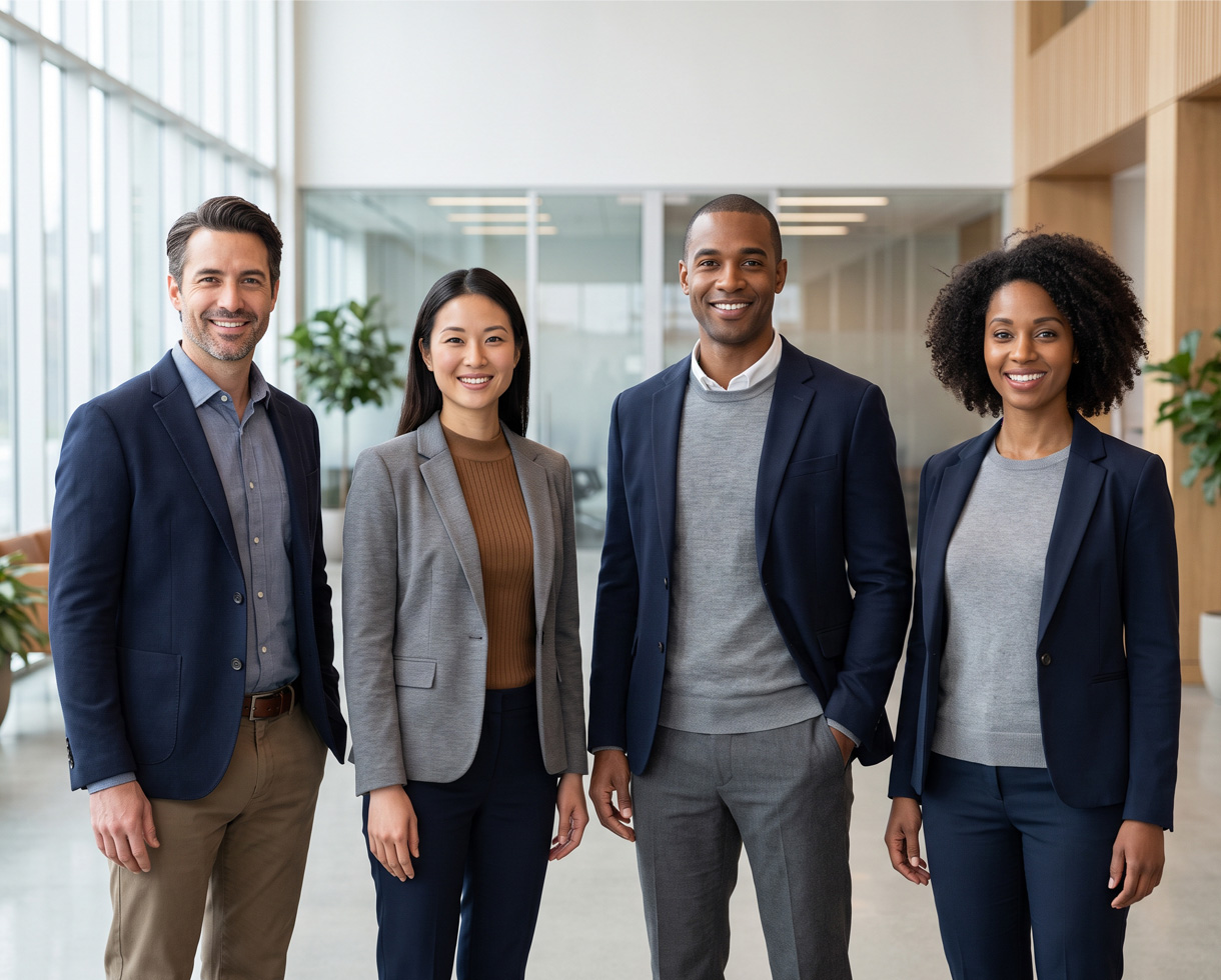Before Corporate Group Photo Retouching