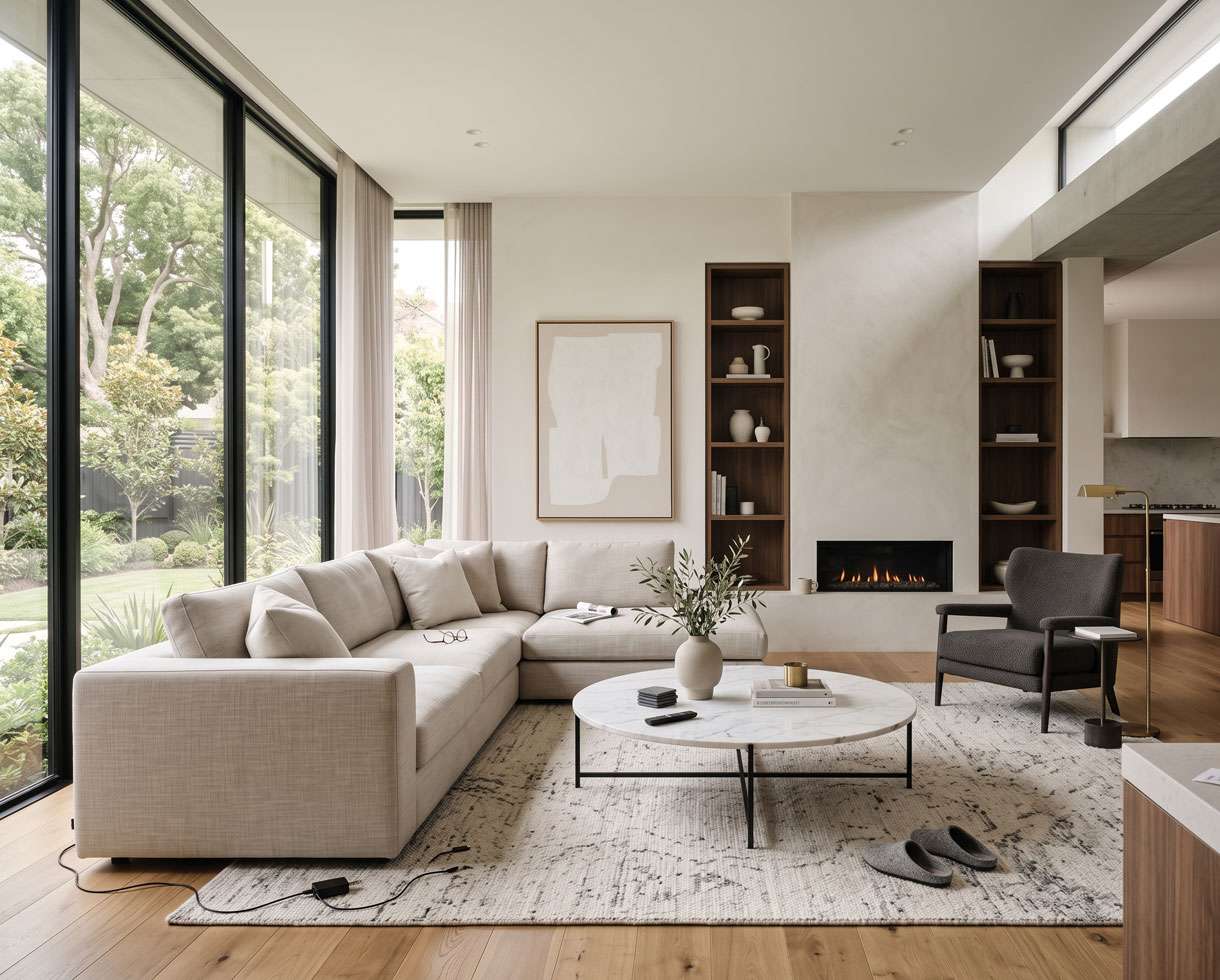 Interior Photo Editing – Before example: Interior Object Removal & Decluttering