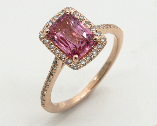 Jewelry Photo Editing – before example: Gemstone Color Transformation