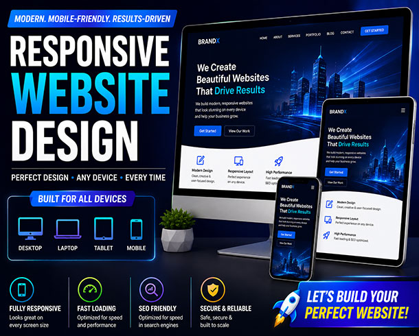 Video thumbnail — Responsive Website Design (Website Design & Development)