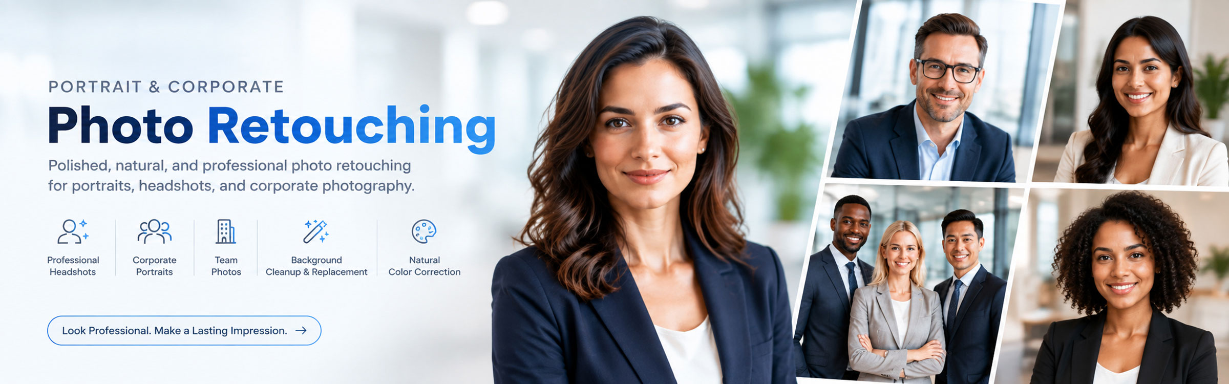 Portrait & Corporate Photo Retouching – Slide 1