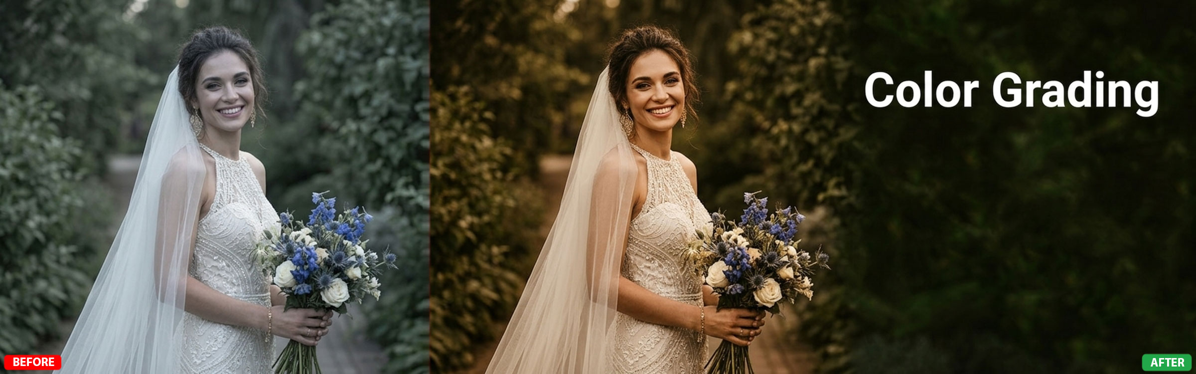 Wedding & Portrait Editing – Slide 1